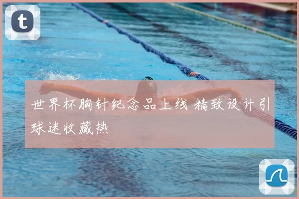 世界杯胸针纪念品上线 精致设计引球迷收藏热