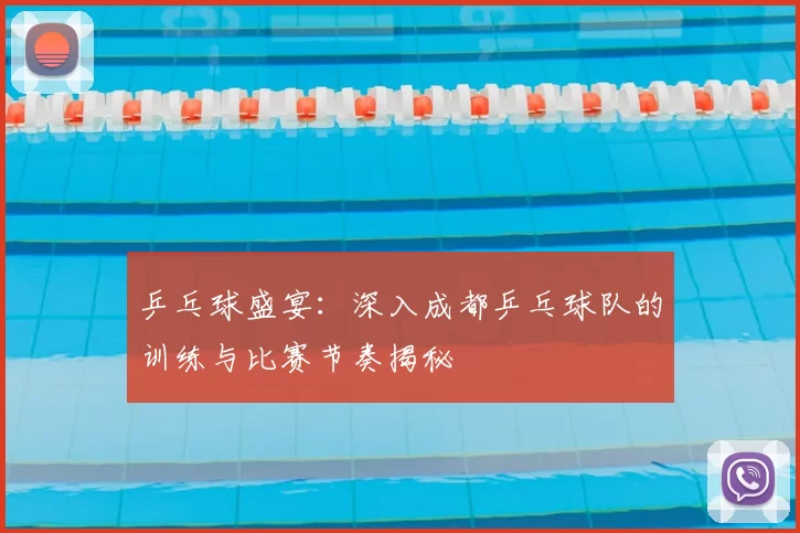 乒乓球盛宴：深入成都乒乓球队的训练与比赛节奏揭秘
